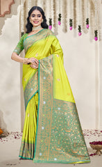 Ideal Sky Blue Color Soft Silk Saree