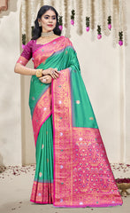 Ideal Sky Blue Color Soft Silk Saree