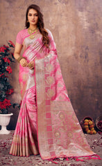 Fantastic Grey Color South Silk Saree