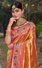 The Timeless Elegance of Pink Paithani Silk Sarees