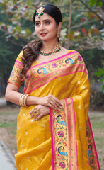 The Timeless Elegance of Pink Paithani Silk Sarees