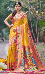 The Timeless Elegance of Pink Paithani Silk Sarees