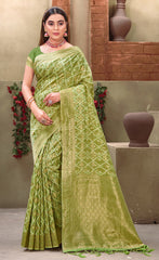 Sophisticated Yellow Color Cotton Saree