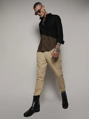 Contrast Panel Shirt