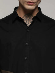 Contrast Panel Shirt