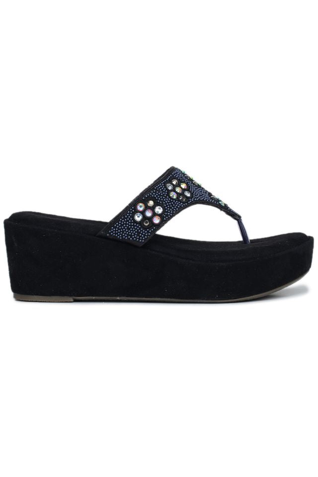 Fashion Open Back Sandal 2 inches Wedge Heels