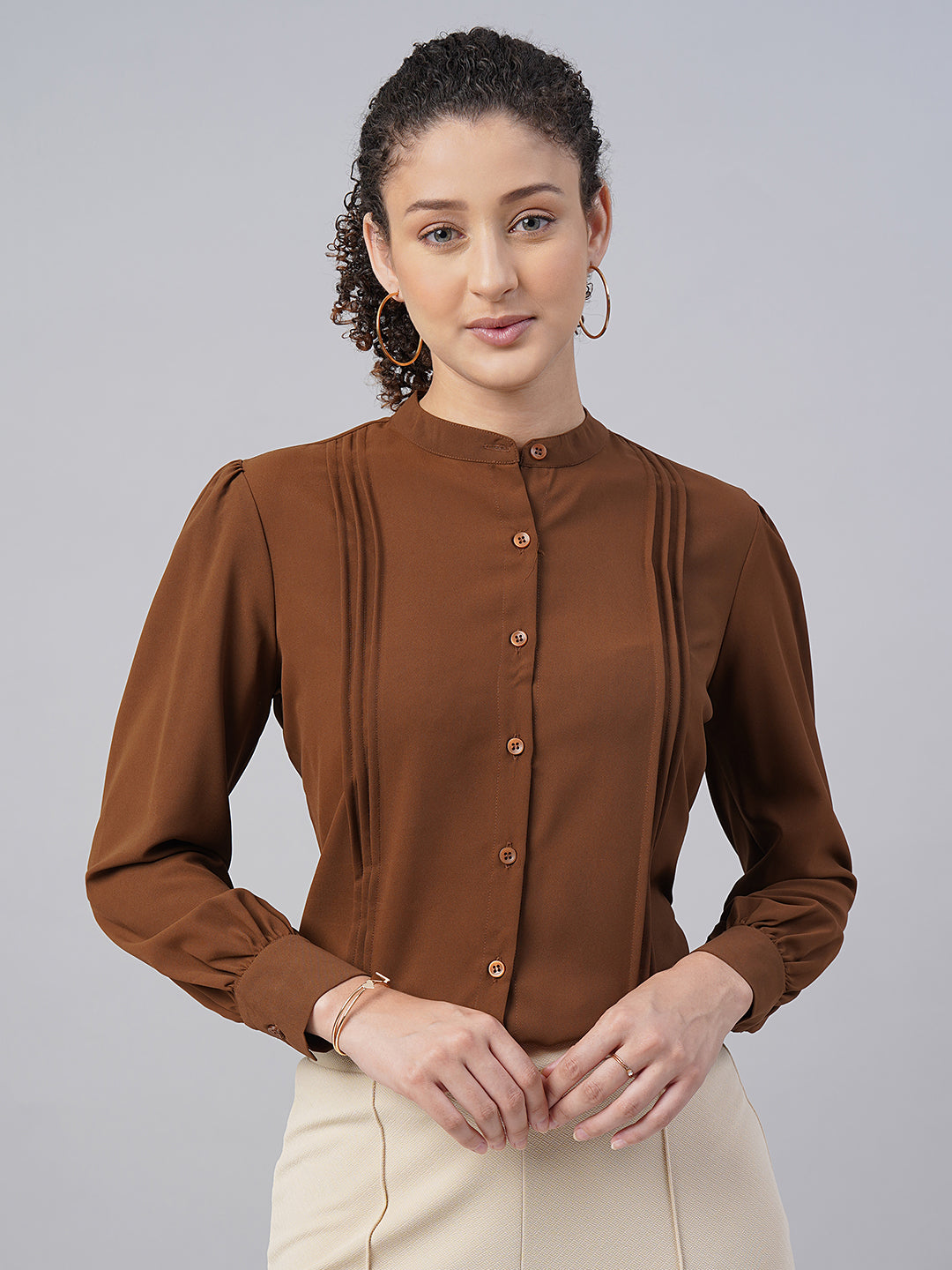 womens pleated formal shirts 4