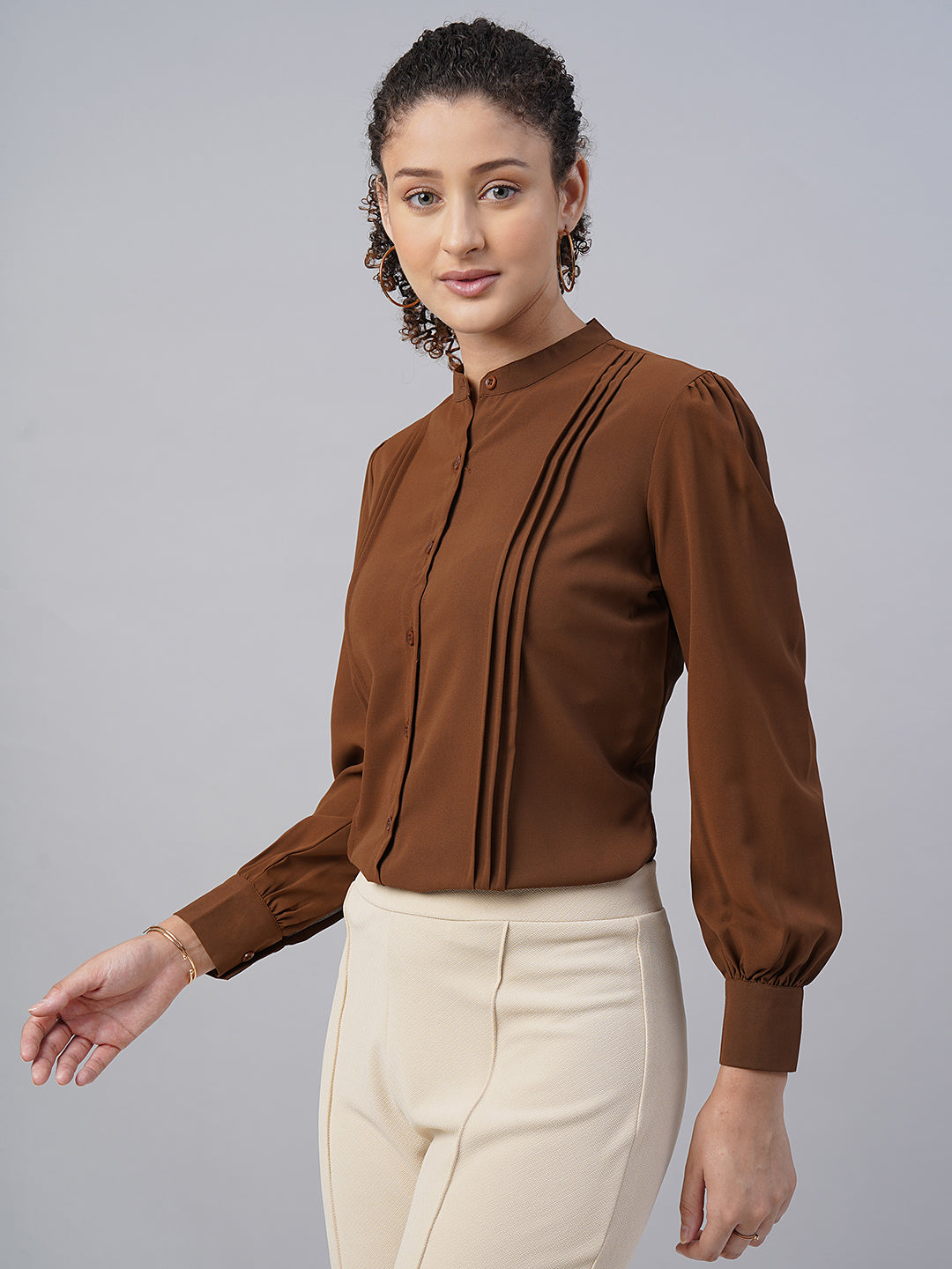 womens pleated formal shirts 4