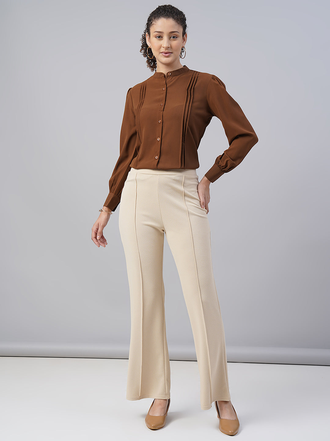 womens pleated formal shirts 4