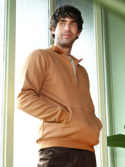 Panel-Stitch Knit Sweatshirt