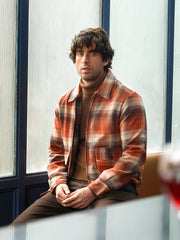 Zip-Front Plaid Jacket