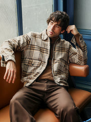 Zip-Front Plaid Jacket