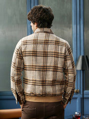 Zip-Front Plaid Jacket