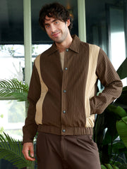 Panelled Crease-Tactile Jacket