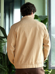 Panelled Crease-Tactile Jacket