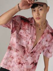 Tie-Dye Utility Oversized Shirt
