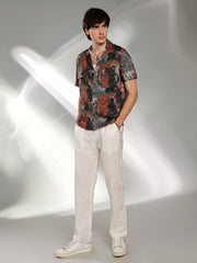 Abstract Utility Oversized Shirt