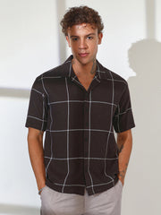 Graph Check Oversized Shirt