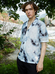 Tie-Dye Knit Oversized Shirt