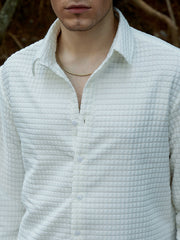 Cube-Textured Shirt