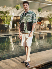 Flora-Stroke Oversized Shirt