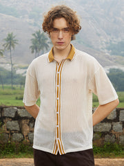 Retro-Knit Oversized Shirt