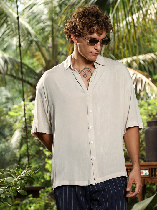 Crinkled Oversized Shirt