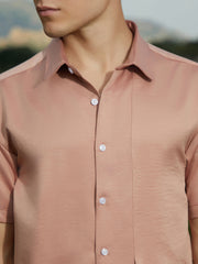 Solid Flap Oversized Shirt
