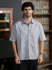 Unbalanced-Ridge Oversized Shirt