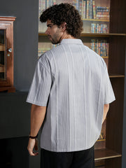 Unbalanced-Ridge Oversized Shirt