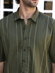 Unbalanced-Ridge Oversized Shirt