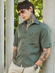 Aztec-Tactile Oversized Shirt