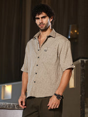 Aztec-Tactile Oversized Shirt