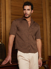 Aztec-Tactile Oversized Shirt