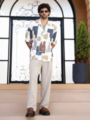 Bristle-Chaos Oversized Shirt