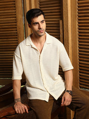 Oval-Tactile Knit Shirt