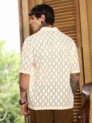 Argyle-Crochet Resort Shirt
