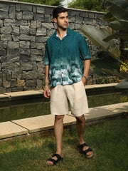 Abstract-Ombre Oversized Shirt