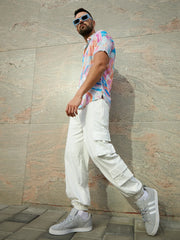 Cuffed Hem Cargo Trousers