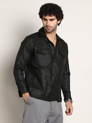 Metallic Utility Shacket