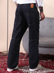 Panelled-Utility Denim Jeans