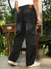 Washed Carpenter-Utility Denim Jeans