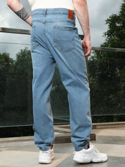 Distressed Light Blue Denim Jeans