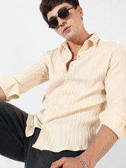 Self-Design Striped Shirt