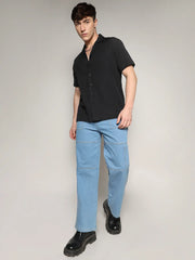 Self-Design Striped Shirt