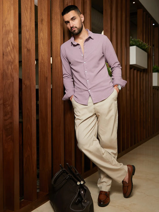 Stripe-Creased Shirt
