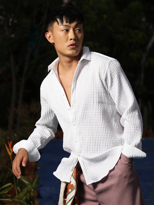 Campus Sutra - Twisted-Creased Shirt