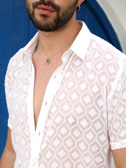 Self-Design Cubic Shirt