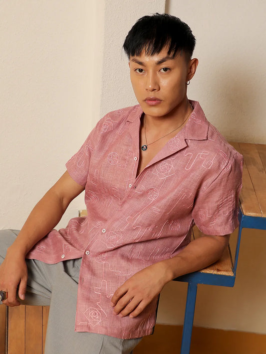 Embroidered One-Lined Shirt