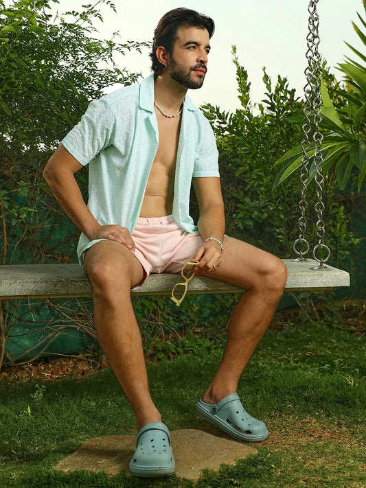 Embroidered Zig-Zag Shirt